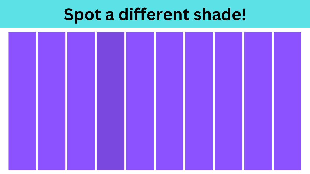 spot a different shade